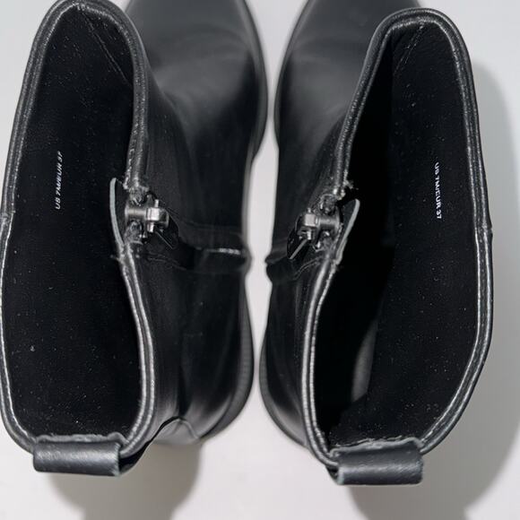 Vince Women’s Leather Black Boots Size 7 Water Resistant - Picture 5 of 7